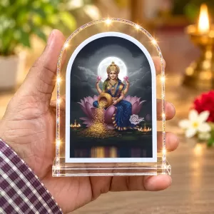 Goddess Lakshmi L Shape Acrylic Showpiece 3 X 3.5 Inch For Home, Office And Car (F177088) Goddess Lakshmi L Shape Acrylic Showpiece 3 X 3.5 Inch For Home, Office And Car (F177088)