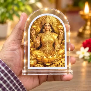 Goddess Lakshmi L Shape Acrylic Showpiece 3 X 3.5 Inch For Home, Office And Car (F177090) Goddess Lakshmi L Shape Acrylic Showpiece 3 X 3.5 Inch For Home, Office And Car (F177090)