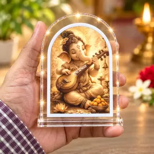 Lord Ganesha L Shape Acrylic Showpiece 3 X 3.5 Inch For Home, Office And Car (F177092) Lord Ganesha L Shape Acrylic Showpiece 3 X 3.5 Inch For Home, Office And Car (F177092)