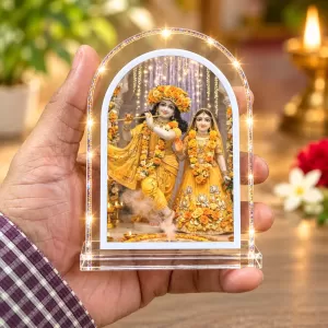 Radha Krishna L Shape Acrylic Showpiece 3 X 3.5 Inch For Home, Office And Car (F177118) Radha Krishna L Shape Acrylic Showpiece 3 X 3.5 Inch For Home, Office And Car (F177118)