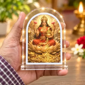 Goddess Lakshmi L Shape Acrylic Showpiece 3 X 3.5 Inch For Home, Office And Car (F177120) Goddess Lakshmi L Shape Acrylic Showpiece 3 X 3.5 Inch For Home, Office And Car (F177120)
