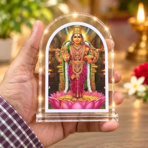 Maha Lakshmi L Shape Acrylic Showpiece 3 X 3.5 Inch For Home, Office And Car (F177123) Maha Lakshmi L Shape Acrylic Showpiece 3 X 3.5 Inch For Home, Office And Car (F177123)