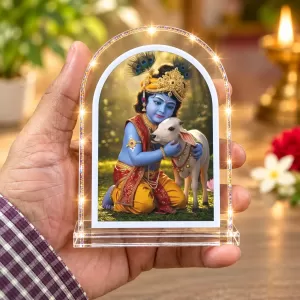 Lord Krishna L Shape Acrylic Showpiece 3 X 3.5 Inch For Home, Office And Car (F177137) Lord Krishna L Shape Acrylic Showpiece 3 X 3.5 Inch For Home, Office And Car (F177137)