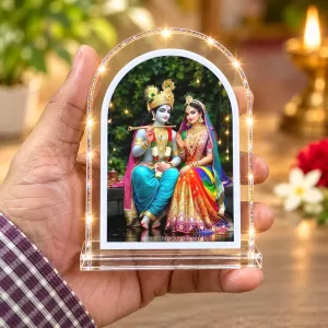 Radha Krishna L Shape Acrylic Showpiece 3 X 3.5 Inch For Home, Office And Car (F177142) Radha Krishna L Shape Acrylic Showpiece 3 X 3.5 Inch For Home, Office And Car (F177142)