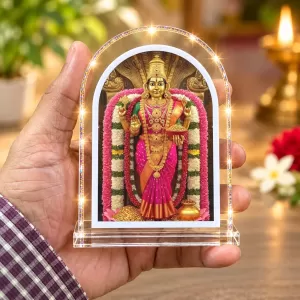 Maha Lakshmi L Shape Acrylic Showpiece 3 X 3.5 Inch For Home, Office And Car (F177143) Maha Lakshmi L Shape Acrylic Showpiece 3 X 3.5 Inch For Home, Office And Car (F177143)