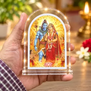 Shiva Parvati L Shape Acrylic Showpiece 3 X 3.5 Inch For Home, Office And Car (F177151) Shiva Parvati L Shape Acrylic Showpiece 3 X 3.5 Inch For Home, Office And Car (F177151)
