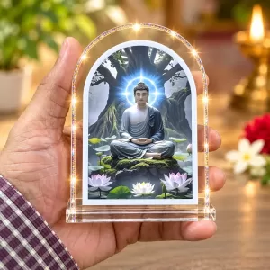 Buddha L Shape Acrylic Showpiece 3 X 3.5 Inch For Home, Office And Car (F177161) Buddha L Shape Acrylic Showpiece 3 X 3.5 Inch For Home, Office And Car (F177161)