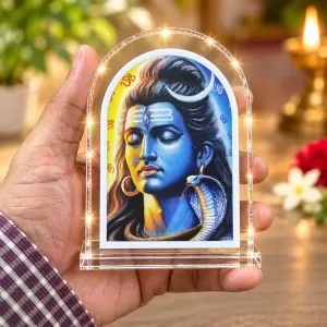 Lord Shiva L Shape Acrylic Showpiece 3 X 3.5 Inch For Home, Office And Car (F177162) Lord Shiva L Shape Acrylic Showpiece 3 X 3.5 Inch For Home, Office And Car (F177162)