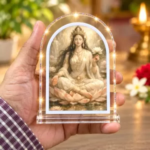 Mahalakshmi L Shape Acrylic Showpiece 3 X 3.5 Inch For Home, Office And Car (F177163) Mahalakshmi L Shape Acrylic Showpiece 3 X 3.5 Inch For Home, Office And Car (F177163)