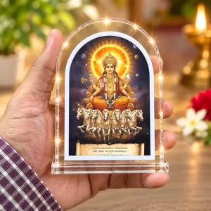 Surya Dev L Shape Acrylic Showpiece 3 X 3.5 Inch For Home, Office And Car (F177169) Surya Dev L Shape Acrylic Showpiece 3 X 3.5 Inch For Home, Office And Car (F177169)