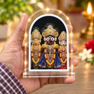 Lord Jagannath L Shape Acrylic Showpiece 3 X 3.5 Inch For Home, Office And Car (F177170) Lord Jagannath L Shape Acrylic Showpiece 3 X 3.5 Inch For Home, Office And Car (F177170)