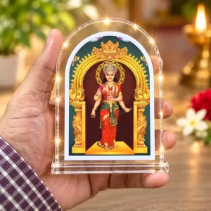 Devi Kanyakumari L Shape Acrylic Showpiece 3 X 3.5 Inch For Home, Office And Car (F177172) Devi Kanyakumari L Shape Acrylic Showpiece 3 X 3.5 Inch For Home, Office And Car (F177172)