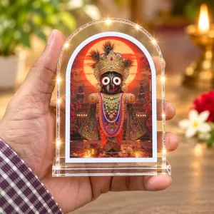 Lord Jagannath L Shape Acrylic Showpiece 3 X 3.5 Inch For Home, Office And Car (F177173) Lord Jagannath L Shape Acrylic Showpiece 3 X 3.5 Inch For Home, Office And Car (F177173)