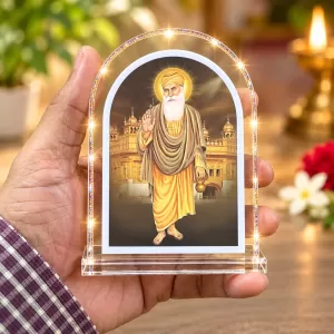 Guru Nanak Dev Ji L Shape Acrylic Showpiece 3 X 3.5 Inch For Home, Office And Car (F177177) Guru Nanak Dev Ji L Shape Acrylic Showpiece 3 X 3.5 Inch For Home, Office And Car (F177177)