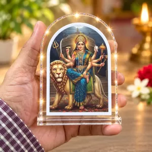Durga Maa L Shape Acrylic Showpiece 3 X 3.5 Inch For Home, Office And Car (F177183) Durga Maa L Shape Acrylic Showpiece 3 X 3.5 Inch For Home, Office And Car (F177183)