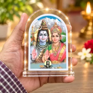 Shiva Parvati L Shape Acrylic Showpiece 3 X 3.5 Inch For Home, Office And Car (F177184) Shiva Parvati L Shape Acrylic Showpiece 3 X 3.5 Inch For Home, Office And Car (F177184)