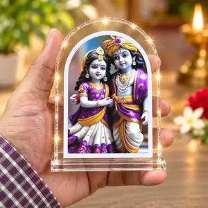 Radha Krishna L Shape Acrylic Showpiece 3 X 3.5 Inch For Home, Office And Car (F177186) Radha Krishna L Shape Acrylic Showpiece 3 X 3.5 Inch For Home, Office And Car (F177186)