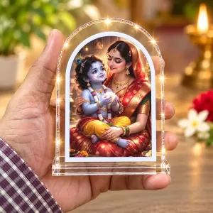Yashoda Krishna L Shape Acrylic Showpiece 3 X 3.5 Inch For Home, Office And Car (F177193) Yashoda Krishna L Shape Acrylic Showpiece 3 X 3.5 Inch For Home, Office And Car (F177193)