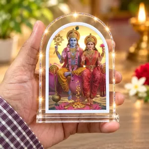 Lakshmi Narayan L Shape Acrylic Showpiece 3 X 3.5 Inch For Home, Office And Car (F177198) Lakshmi Narayan L Shape Acrylic Showpiece 3 X 3.5 Inch For Home, Office And Car (F177198)