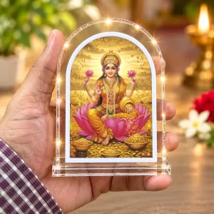Goddess Lakshmi L Shape Acrylic Showpiece 3 X 3.5 Inch For Home, Office And Car (F177200) Goddess Lakshmi L Shape Acrylic Showpiece 3 X 3.5 Inch For Home, Office And Car (F177200)