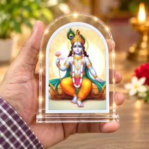 Lord Shree Krishna L Shape Acrylic Showpiece 3 X 3.5 Inch For Home, Office And Car (F177207) Lord Shree Krishna L Shape Acrylic Showpiece 3 X 3.5 Inch For Home, Office And Car (F177207)