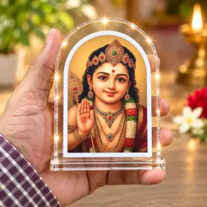 Lord L Shape Acrylic Showpiece 3 X 3.5 Inch For Home, Office And Car (F177219)