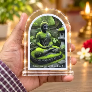 Buddha L Shape Acrylic Showpiece 3 X 3.5 Inch For Home, Office And Car (F177231) Buddha L Shape Acrylic Showpiece 3 X 3.5 Inch For Home, Office And Car (F177231)