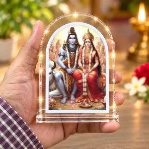 Shiva Parvati L Shape Acrylic Showpiece 3 X 3.5 Inch For Home, Office And Car (F177455) Shiva Parvati L Shape Acrylic Showpiece 3 X 3.5 Inch For Home, Office And Car (F177455)