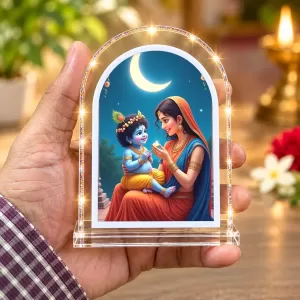 Yashoda Krishna L Shape Acrylic Showpiece 3 X 3.5 Inch For Home, Office And Car (F177478) Yashoda Krishna L Shape Acrylic Showpiece 3 X 3.5 Inch For Home, Office And Car (F177478)