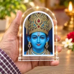 Shree Krishna L Shape Acrylic Showpiece 3 X 3.5 Inch For Home, Office And Car (F177486) Shree Krishna L Shape Acrylic Showpiece 3 X 3.5 Inch For Home, Office And Car (F177486)