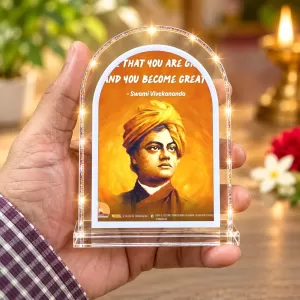 Swami Vivekananda L Shape Acrylic Showpiece 3 X 3.5 Inch For Home, Office And Car (F177494) Swami Vivekananda L Shape Acrylic Showpiece 3 X 3.5 Inch For Home, Office And Car (F177494)