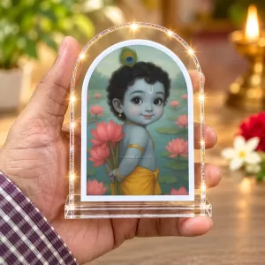 Lord Krishna L Shape Acrylic Showpiece 3 X 3.5 Inch For Home, Office And Car (F177495) Lord Krishna L Shape Acrylic Showpiece 3 X 3.5 Inch For Home, Office And Car (F177495)