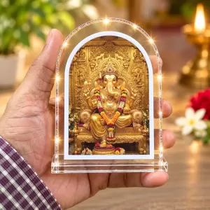 Lord Ganesha L Shape Acrylic Showpiece 3 X 3.5 Inch For Home, Office And Car (F177505) Lord Ganesha L Shape Acrylic Showpiece 3 X 3.5 Inch For Home, Office And Car (F177505)