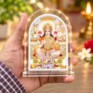 Maha Lakshmi L Shape Acrylic Showpiece 3 X 3.5 Inch For Home, Office And Car (F177511) Maha Lakshmi L Shape Acrylic Showpiece 3 X 3.5 Inch For Home, Office And Car (F177511)