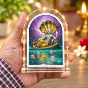 Lord Vishnu L Shape Acrylic Showpiece 3 X 3.5 Inch For Home, Office And Car (F177526) Lord Vishnu L Shape Acrylic Showpiece 3 X 3.5 Inch For Home, Office And Car (F177526)
