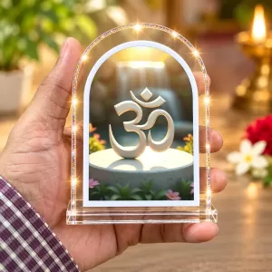 Om Symbol L Shape Acrylic Showpiece 3 X 3.5 Inch For Home, Office And Car (F177527) Om Symbol L Shape Acrylic Showpiece 3 X 3.5 Inch For Home, Office And Car (F177527)
