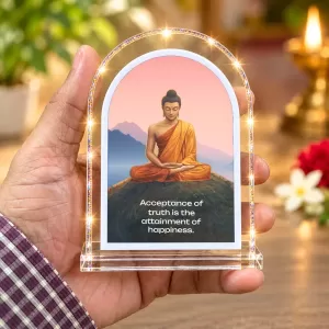Buddha L Shape Acrylic Showpiece 3 X 3.5 Inch For Home, Office And Car (F177550) Buddha L Shape Acrylic Showpiece 3 X 3.5 Inch For Home, Office And Car (F177550)