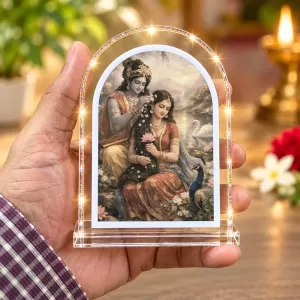 Radha Krishna L Shape Acrylic Showpiece 3 X 3.5 Inch For Home, Office And Car (F177551) Radha Krishna L Shape Acrylic Showpiece 3 X 3.5 Inch For Home, Office And Car (F177551)