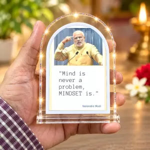Narendra Modi L Shape Acrylic Showpiece 3 X 3.5 Inch For Home, Office And Car (F177556) Narendra Modi L Shape Acrylic Showpiece 3 X 3.5 Inch For Home, Office And Car (F177556)