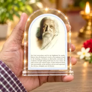 Sri Aurobindo L Shape Acrylic Showpiece 3 X 3.5 Inch For Home, Office And Car (F177557) Sri Aurobindo L Shape Acrylic Showpiece 3 X 3.5 Inch For Home, Office And Car (F177557)