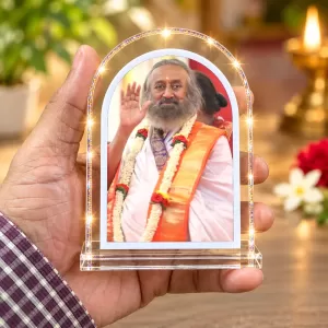 Sri Sri Ravi Shankar L Shape Acrylic Showpiece 3 X 3.5 Inch For Home, Office And Car (F177559) Sri Sri Ravi Shankar L Shape Acrylic Showpiece 3 X 3.5 Inch For Home, Office And Car (F177559)