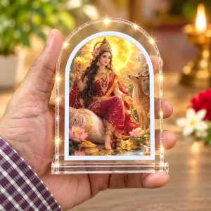 Goddess Mahalakshmi L Shape Acrylic Showpiece 3 X 3.5 Inch For Home, Office And Car (F177564) Goddess Mahalakshmi L Shape Acrylic Showpiece 3 X 3.5 Inch For Home, Office And Car (F177564)