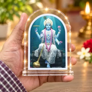 Lord Vishnu L Shape Acrylic Showpiece 3 X 3.5 Inch For Home, Office And Car (F177573) Lord Vishnu L Shape Acrylic Showpiece 3 X 3.5 Inch For Home, Office And Car (F177573)