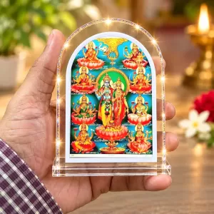 Astha Lakshmi L Shape Acrylic Showpiece 3 X 3.5 Inch For Home, Office And Car (F177574) Astha Lakshmi L Shape Acrylic Showpiece 3 X 3.5 Inch For Home, Office And Car (F177574)