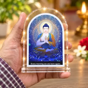 Buddha L Shape Acrylic Showpiece 3 X 3.5 Inch For Home, Office And Car (F177576) Buddha L Shape Acrylic Showpiece 3 X 3.5 Inch For Home, Office And Car (F177576)