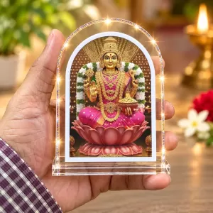 Maa Manasa L Shape Acrylic Showpiece 3 X 3.5 Inch For Home, Office And Car (F177577) Maa Manasa L Shape Acrylic Showpiece 3 X 3.5 Inch For Home, Office And Car (F177577)