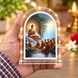 Buddha L Shape Acrylic Showpiece 3 X 3.5 Inch For Home, Office And Car (F177603) Buddha L Shape Acrylic Showpiece 3 X 3.5 Inch For Home, Office And Car (F177603)