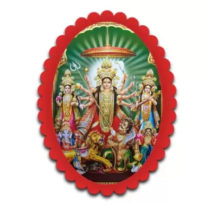 Durga Wall Decorative Showpiece 6 X 8 Inch | 4 MM MDF Wooden Glossy Sublimation Print | Back Hook Wall Hanging | Home Temple & Living Room Decor (F56950) Durga Wall Decorative Showpiece 6 X 8 Inch | 4 MM MDF Wooden Glossy Sublimation Print | Back Hook Wall Hanging | Home Temple & Living Room Decor (F56950)