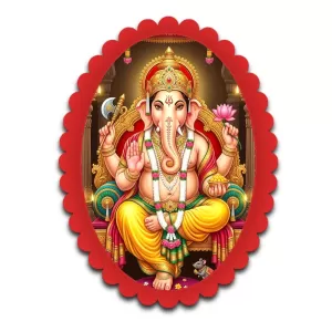 Ganesha Wall Decorative Showpiece 6 X 8 Inch | 4 MM MDF Wooden Glossy Sublimation Print | Back Hook Wall Hanging | Home Temple & Living Room Decor (F56951) Ganesha Wall Decorative Showpiece 6 X 8 Inch | 4 MM MDF Wooden Glossy Sublimation Print | Back Hook Wall Hanging | Home Temple & Living Room Decor (F56951)