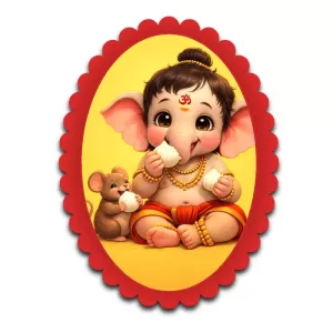 Ganesha Wall Decorative Showpiece 6 X 8 Inch | 4 MM MDF Wooden Glossy Sublimation Print | Back Hook Wall Hanging | Home Temple & Living Room Decor (F56957) Ganesha Wall Decorative Showpiece 6 X 8 Inch | 4 MM MDF Wooden Glossy Sublimation Print | Back Hook Wall Hanging | Home Temple & Living Room Decor (F56957)